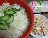 コールスローに、ささみのレンジ蒸しを✾作り方2写真
