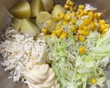 じゃがいもとキャベツとコーンのサラダ作り方7写真