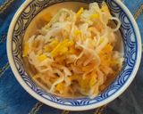オクラと菊☆シャキとろ☆塩ごま油甘酢和え作り方5写真