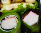 お弁当に♪きゅうりとチーズのかにかま巻き作り方2写真