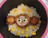 冷食で簡単！チェブラーシカのキャラ弁。作り方5写真