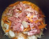 豚ごぼう・ピリ辛炊き込みご飯！作り方5写真