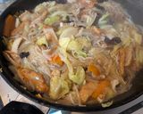 チャンポン麺の太麺で野菜たっぷり皿うどん作り方11写真