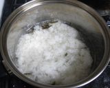 あっさり梅わかめ雑炊作り方3写真