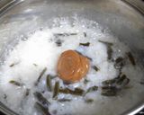 あっさり梅わかめ雑炊作り方4写真