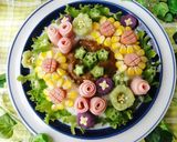 お花いっぱいフラワーリースカレー作り方11写真