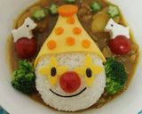 サーカスの人気者☆ピエロのデコカレー作り方6写真