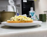 超簡単！ズボラ飯！ピクルスのピザトースト作り方4写真