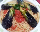 フレッシュトマトと茄子のパスタ作り方6写真