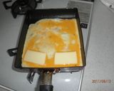 切れてるチーズで簡単玉子焼き作り方2写真