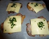 豚肉のレバーペーストチーズ焼き作り方4写真