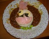 うちにあるもので、デコカレー☆パンダ作り方5写真