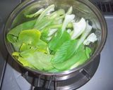 手軽にチンゲン菜のクリーム煮風作り方4写真