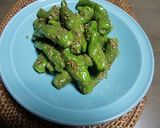シシトウのごま油いために花椒塩で風味づけ作り方4写真