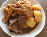 ふき入りの肉じゃが作り方3写真