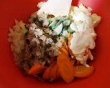 いぶりがっこ入りポテトサラダ作り方3写真