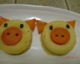 仲良しブタさん☆デコカレー作り方8写真