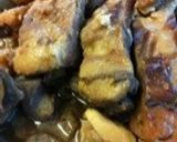 豚のスペアリブとこんにゃくのニンニク甘辛作り方6写真
