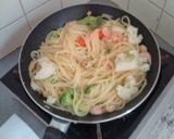レンジで簡単♥ブロッコリーと海老のパスタ作り方10写真