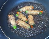 レンジで根菜巻き豆鼓煮作り方6写真