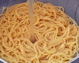 めんたいしらす&野沢菜の冷製パスタ作り方3写真