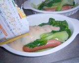 手軽にチンゲン菜のクリーム煮風作り方10写真
