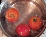 トマトとモロヘイヤの中華風卵スープ作り方3写真
