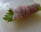 簡単!豚肉で大葉と山芋巻き!ジュレポン酢作り方4写真
