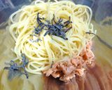 鮭とトマトの梅風味冷製パスタ作り方6写真