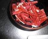 チンジャオロースー（きのこ入り）作り方1写真