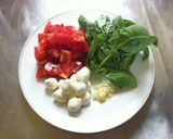 爽やかなコク●○。トマトとバジルのパスタ作り方1写真