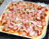 ホットケーキミックスと豆腐で簡単ピザ　作り方3写真