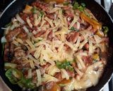 フライパンで☆照り焼きチキンもちピザ作り方10写真