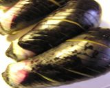 小ぶり茄子の丸煮 からし添え作り方1写真
