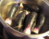 小ぶり茄子の丸煮 からし添え作り方2写真