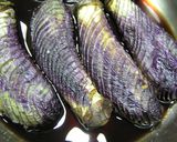 小ぶり茄子の丸煮 からし添え作り方3写真