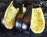 米茄子の味噌チーズ焼き~♪作り方3写真