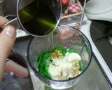 鮮やかgreen★ﾊﾞｼﾞﾙﾍﾟｰｽﾄ作り方1写真