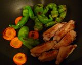 鶏のスペアリブと夏野菜の塩焼き作り方5写真