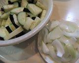 ゴーヤと茄子の味噌そぼろ炒め作り方2写真