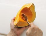 かぼちゃのしょうがそぼろ煮作り方2写真