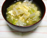 具だくさん♡キャベツと卵のやさしいスープ作り方5写真