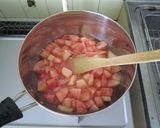 果肉ごろごろ もものジャム作り方2写真