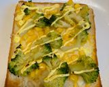 コーンブロッコリーのチーズトースト作り方3写真