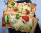 鮭とアボカドとトマトのトースト　梅風味作り方7写真