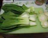 チンゲン菜とツナ缶の中華風炒め作り方1写真
