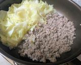 ワンパン☆キャベツの豚肉そぼろあん作り方4写真