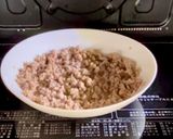 レンジで！白なすの梅そぼろがけ作り方5写真