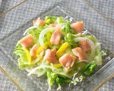 ゆでレタスとスモークサーモンの温サラダ♪作り方7写真