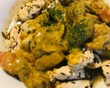 鶏肉＆新玉ネギのバジル炒め●カレーソース作り方4写真